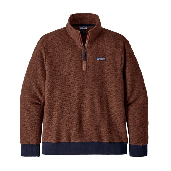 Patagonia‎ Men’s “Woolyester” Wool Blend Fleece Pullover in Sisu Brown Sz Medium - Picture 1 of 11